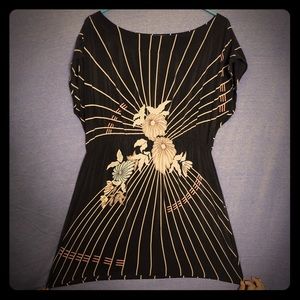 RARE print! Petticoat Alley silk dress